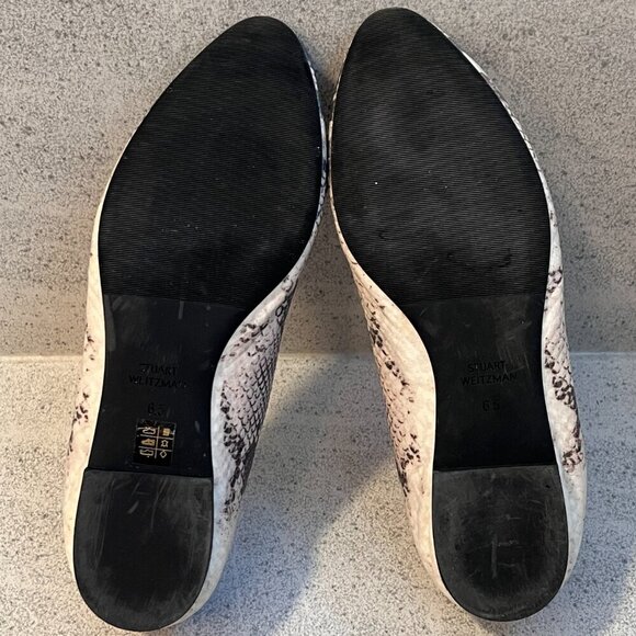 Stuart Weitzman Jodie Python Flats Size 6.5 - Picture 11 of 11
